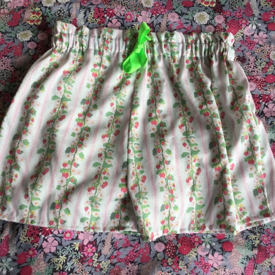 Image of Pyjamas shorts en satin de coton Prune Cirelli x Villa Atlantida 