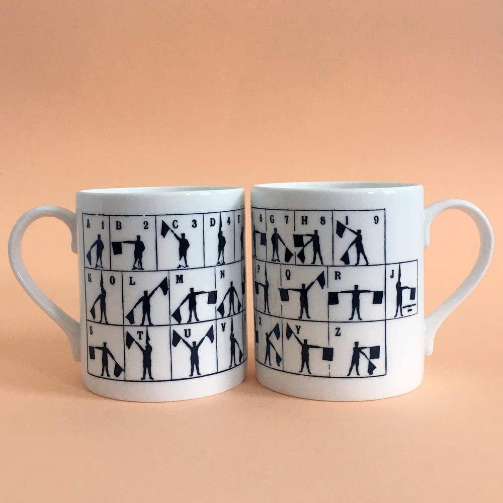 Image of Semaphore mug - Set of two