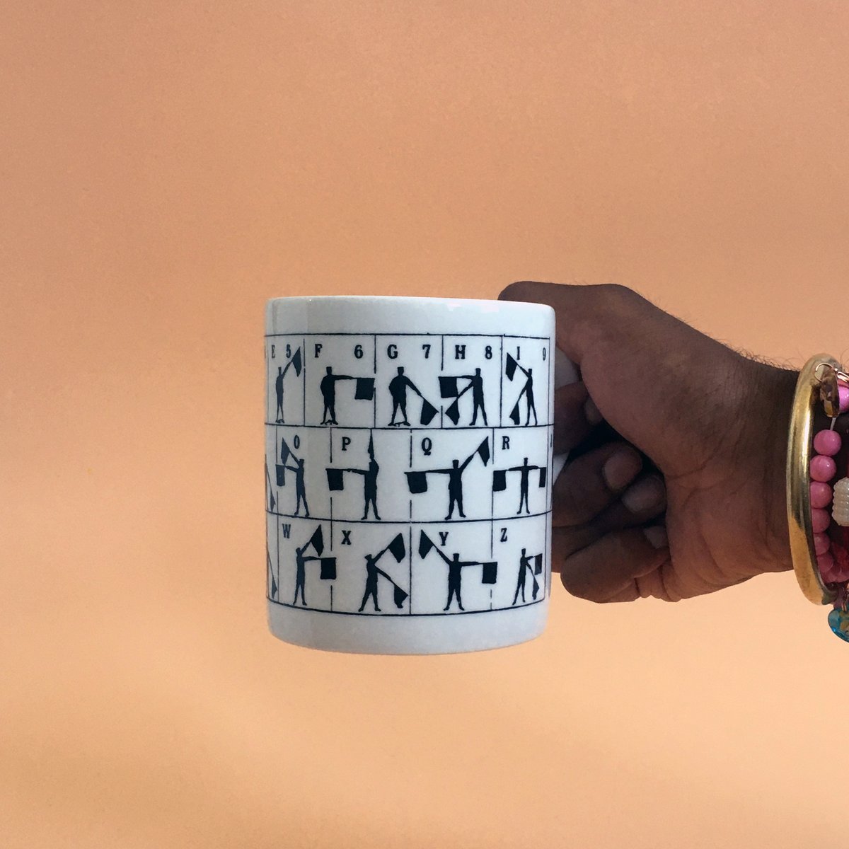 Image of Semaphore mug - Set of two