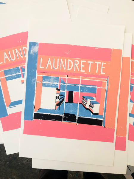 Image of 'Laundrette' Print