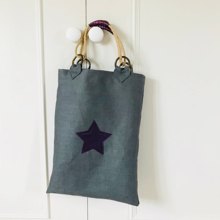 Image of 3D Star Linen Tote Bag