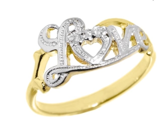 Image of 10k Bold Love Ring- PREORDER