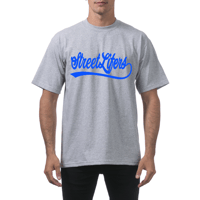 BLUE BASEBALL STYLE SHIRT