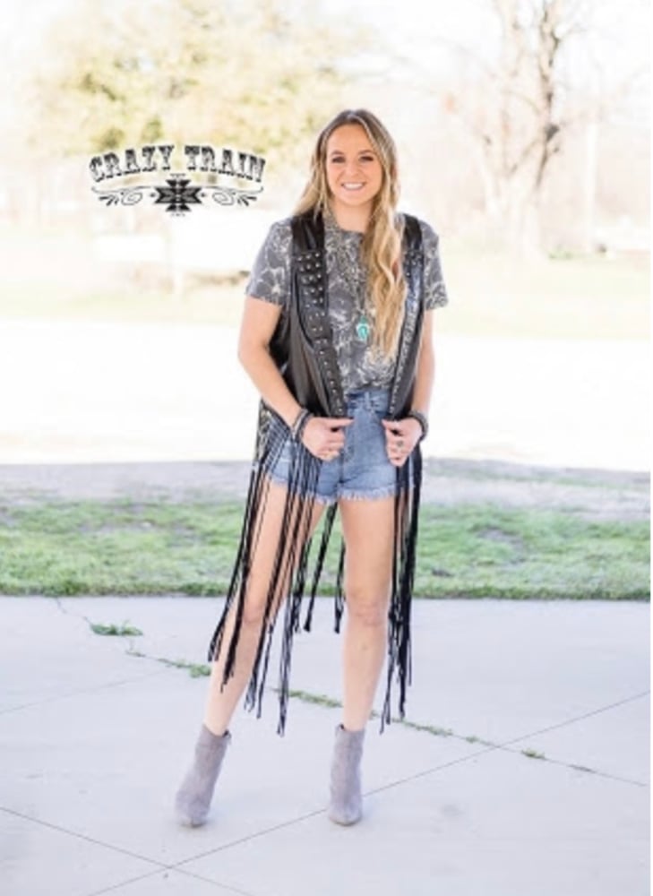 Image of  Crazy Train Tully Fringe Vest