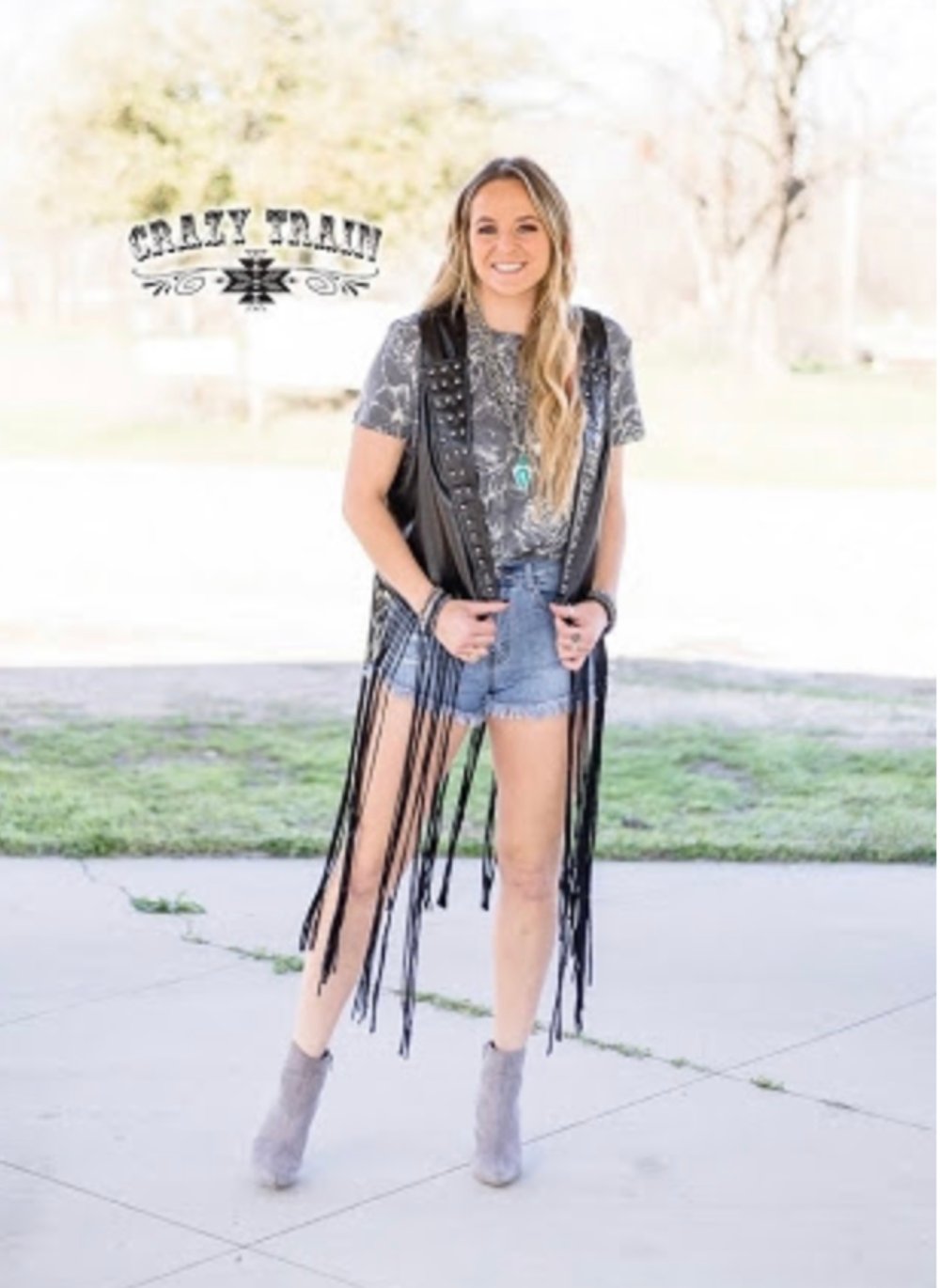 Image of  Crazy Train Tully Fringe Vest