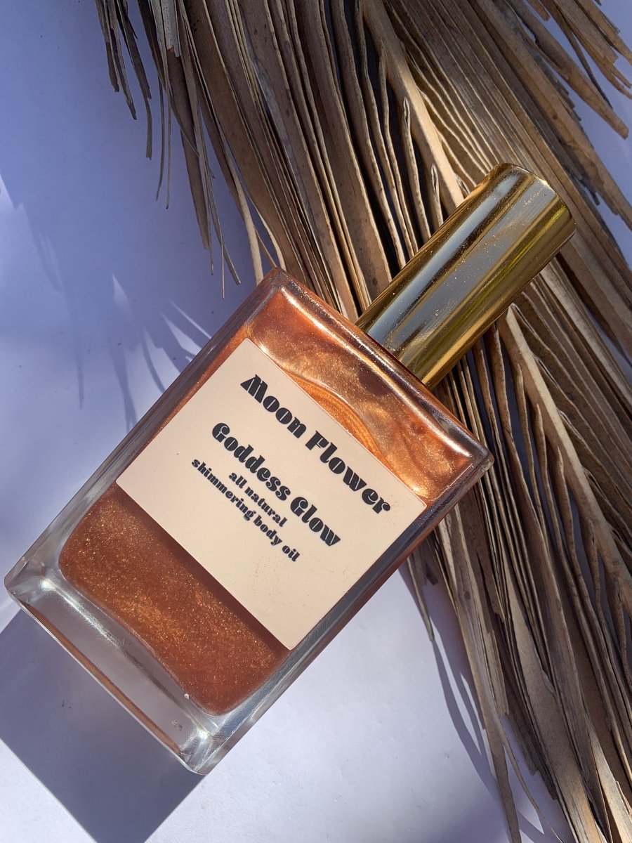 Image of Goddess Glow Shimmering Mica Body Oil with Jasmine , Rose and Carrot seed 