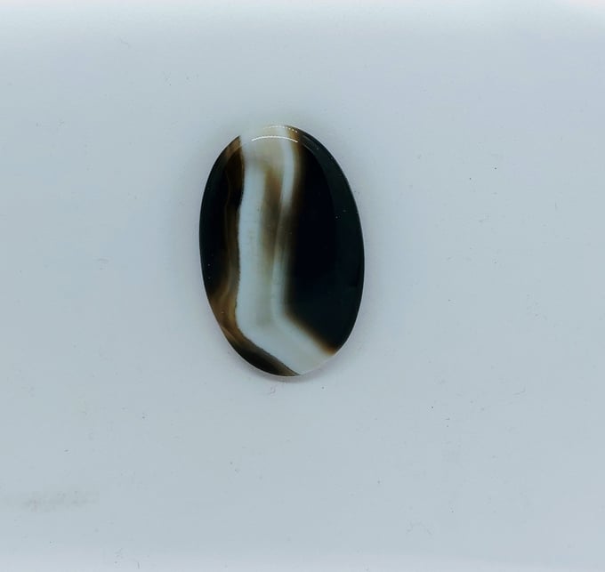 Image of Black Banded Agate Magnetic Pin #20-336