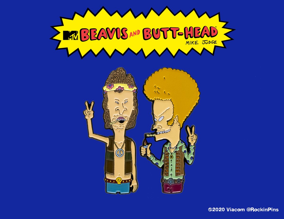 Beavis and Butt-Head - Hippies Enamel Pin Set | Rockin Pins