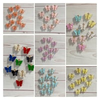 Gold/pearl 10pc butterfly