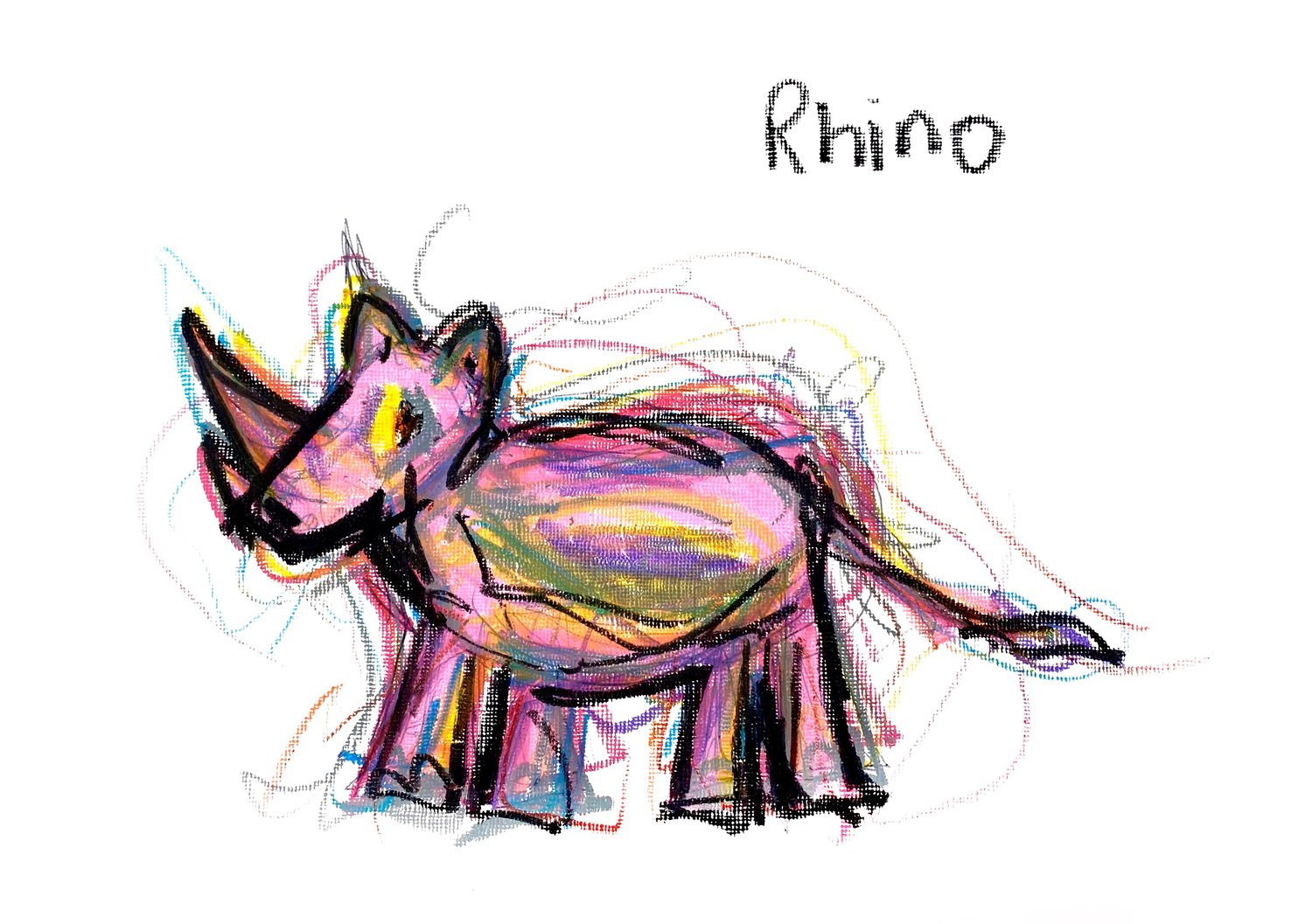 Image of MRS RHINO PRINT