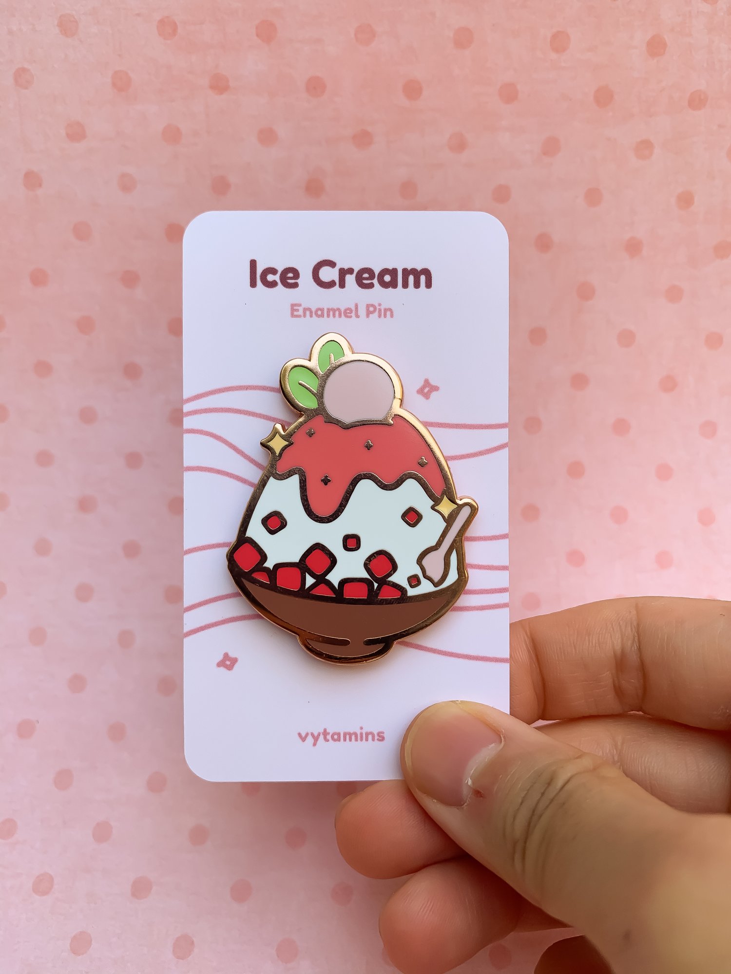 Bingsu / Kakigori Ice Cream Enamel Pin