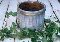 Image 2 of Wooden bucket #white&grey&green