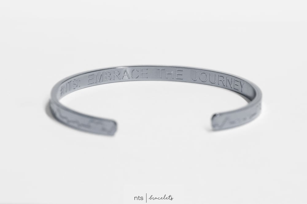 Image of SILVER EKG/HEART INSPIRED NTS BRACELET (Silver)