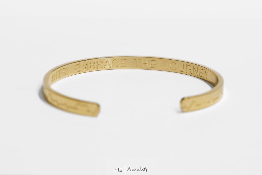 Image of GOLD EKG/HEART INSPIRED NTS BRACELET (Gold) 