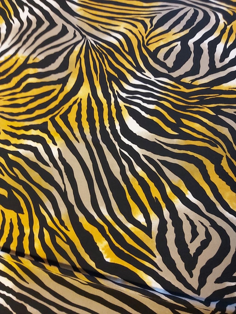 Image of Zebra Lycra print skirt
