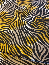 Zebra Lycra print skirt