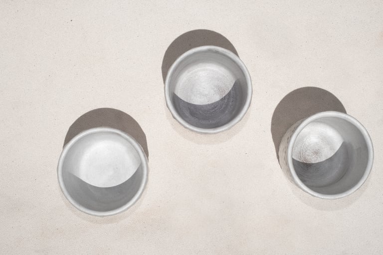 Matte White Hobnail Tumbler Image 4