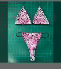 Pink Tie Dye Bandana Bikini 