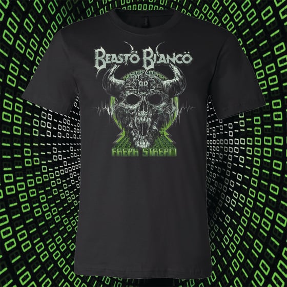 Image of OFFICIAL - BEASTO BLANCO - "FREAK STREAM" LIMITED EDITION UNISEX BLACK SHIRT