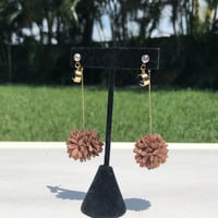 Image 2 of 3-ways flower drop stud earrings