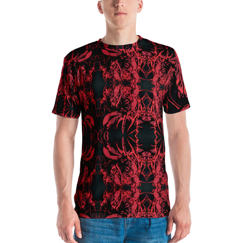 Image of syymbiote psychedelia all over print t-shirt