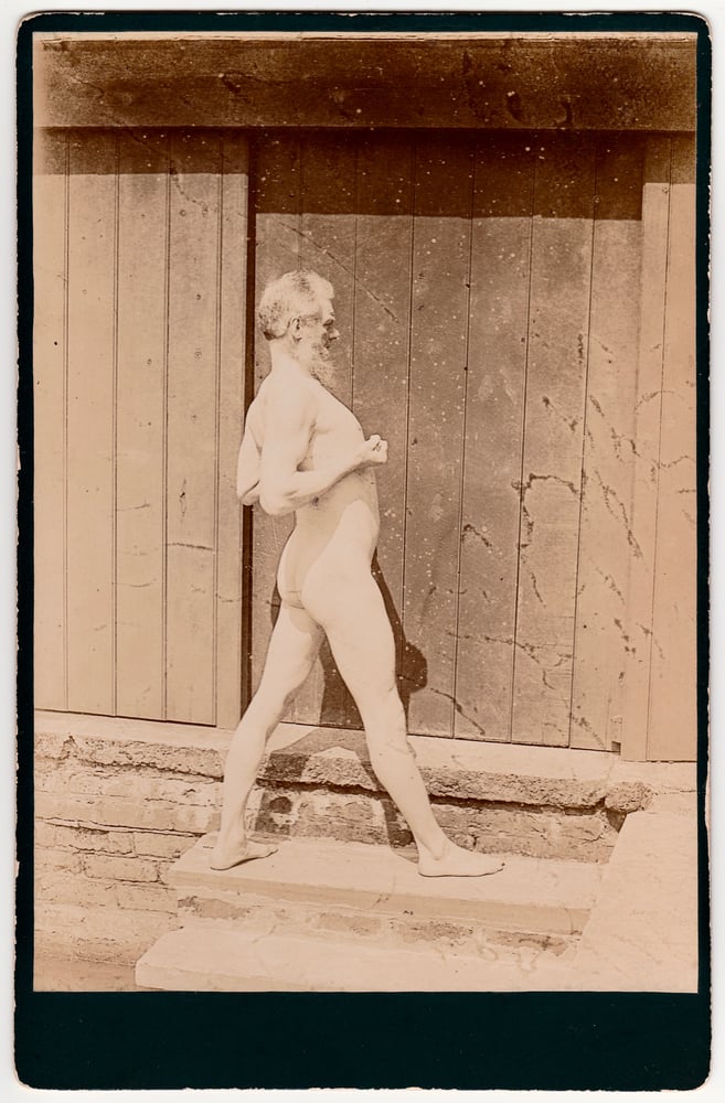 Image of Anonymous: male nude, painter's study, ca. 1880