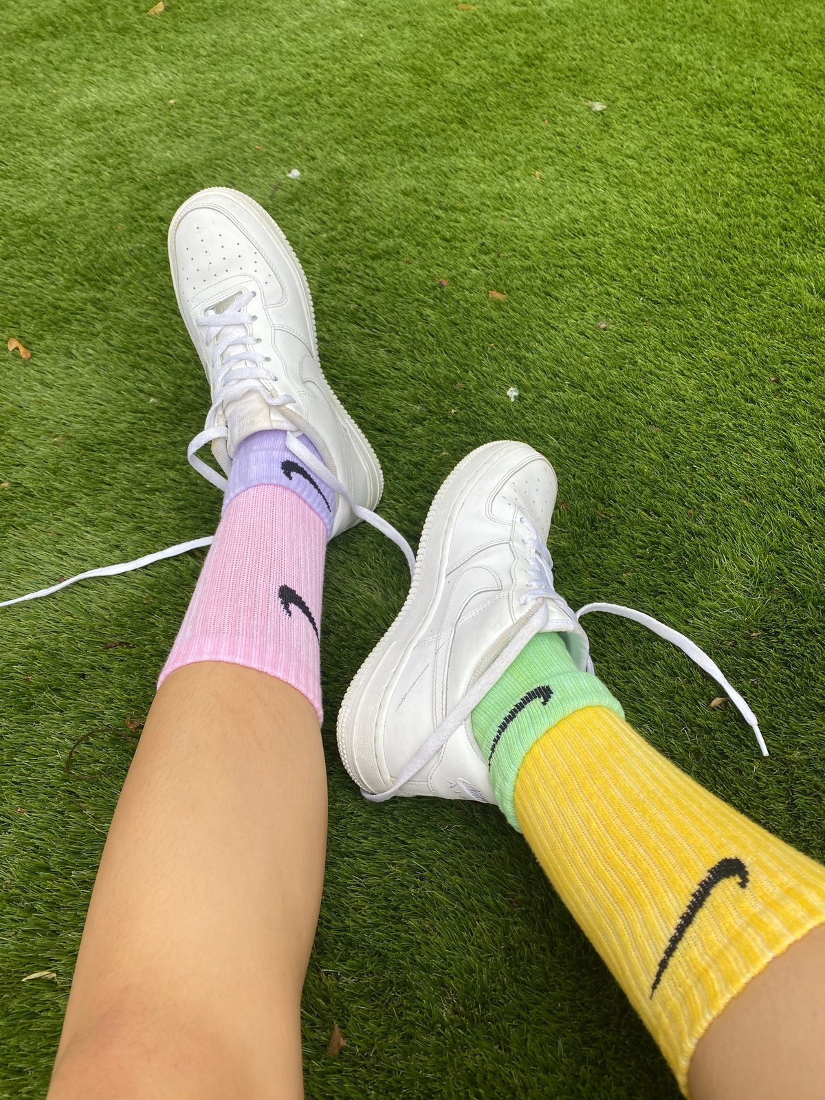 hand dyed nike socks
