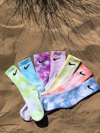 Hand Dyed Nike Socks - Tie Dye