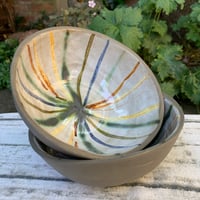 Image 2 of Small bowl, rainbow radiance, anthracite