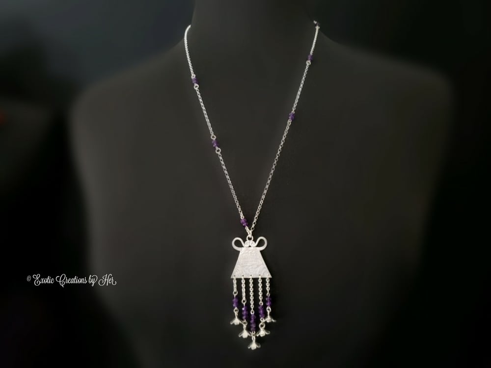 PH120 Amethyst Amulet Necklace 