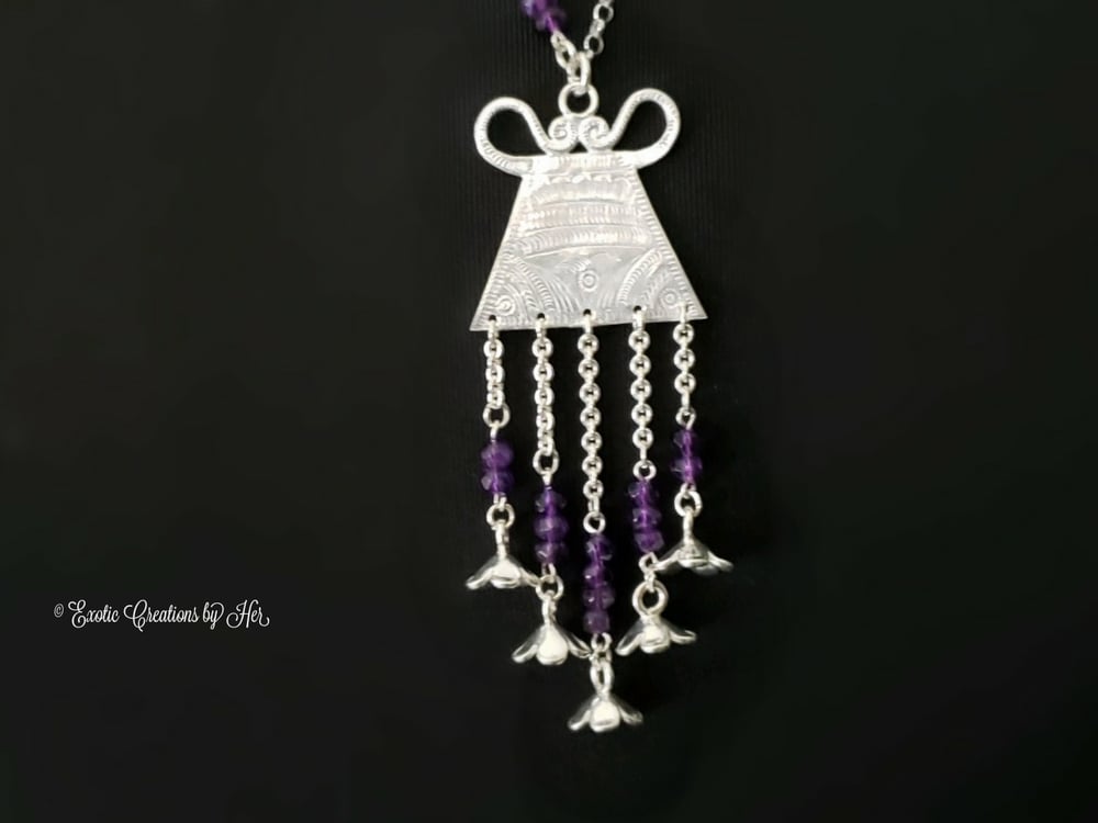 PH120 Amethyst Amulet Necklace 