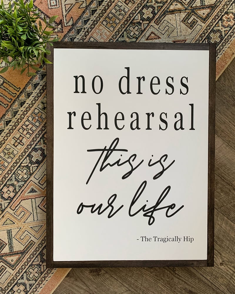 Image of No Dress Rehearsal