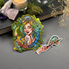 Chameleon Familiar Witch Sticker Duo