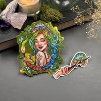Image 1 of Chameleon Familiar Witch Sticker Duo