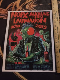 Image 1 of NOFX/ Alkaline Tree/ Lagwagon 2015 UK tour poster (reprint)