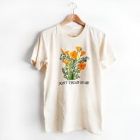 Image 1 of DONT TREAD ON ME  California Poppies Unisex T-shirt