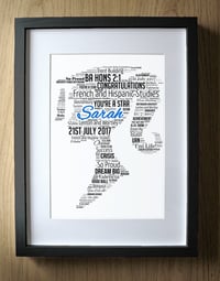Image 4 of Personalised Graduation Gift for Girls Word Art - Girl - Degree Gift Graduate Congratulations