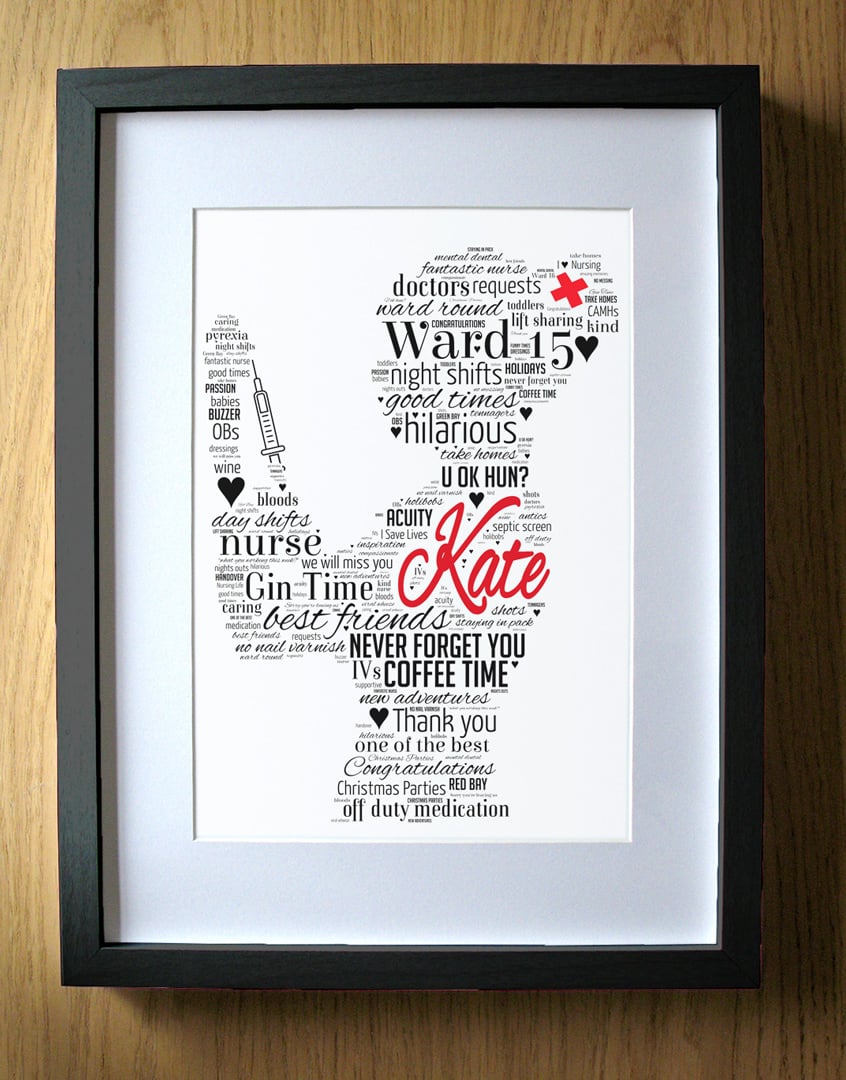 Leaving Gift for Nurses - new job - nurse gifts - personalised