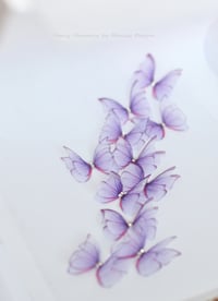 Image 2 of   Purple double layers butterfly set (11 pieces)