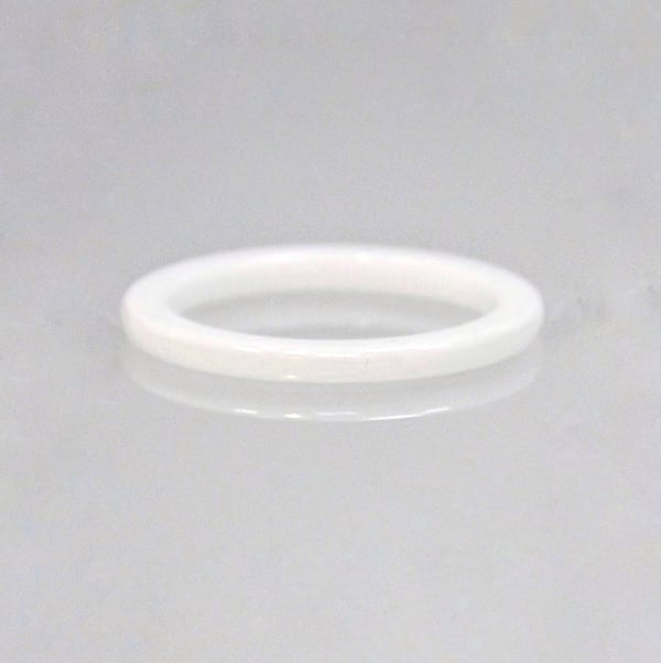 Image of Steckring CERAMIC white