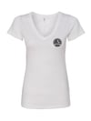 Ladies Wrongkind Stamp T-Shirt (White w/ Black)