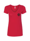 Ladies Wrongkind Stamp T-Shirt (Red w/ Black)