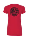 Ladies Wrongkind Stamp T-Shirt (Red w/ Black)
