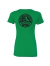 Ladies Wrongkind Stamp T-Shirt (Green w/ Black)
