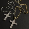 RHINESTONED CROSS NECKLACE