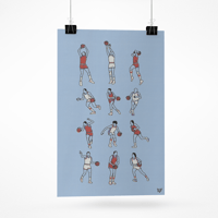 Image 1 of Basketball Guys Art Print