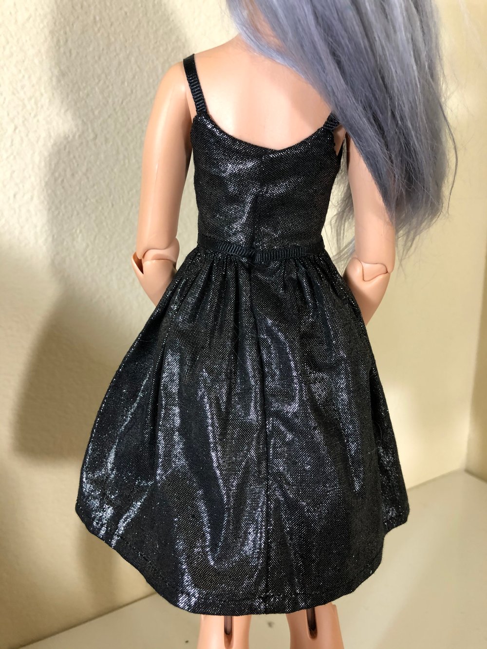 Black Sparkle Party Dress: Unoa