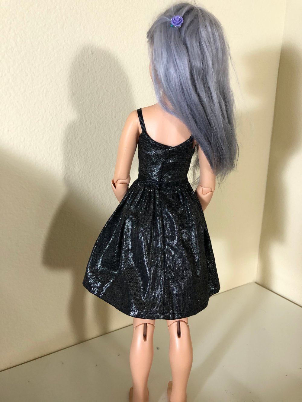 Black Sparkle Party Dress: Unoa