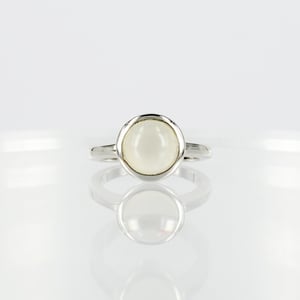 Image of Sterling silver moonstone ring 