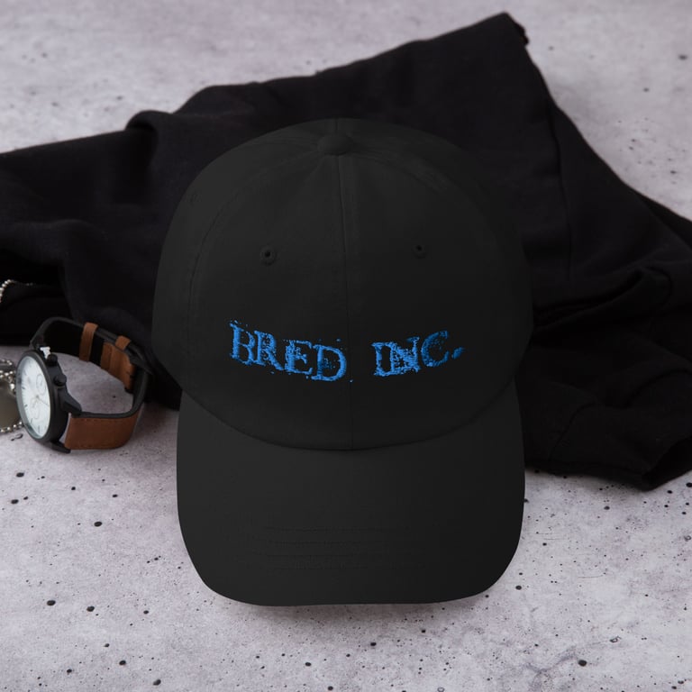 Blue smoke bred Dad hat
